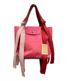 LONGCHAMP（ロンシャン）の古着「リプレイトップハンドルバッグ」｜ピンク