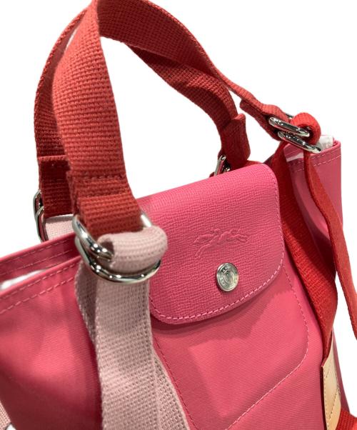 LONGCHAMP（ロンシャン）LONGCHAMP (ロンシャン) リプレイトップハンドルバッグ ピンクの古着・服飾アイテム