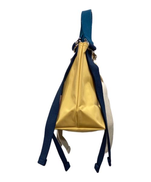 LONGCHAMP（ロンシャン）LONGCHAMP (ロンシャン) リプレイトップハンドルバッグ イエローの古着・服飾アイテム