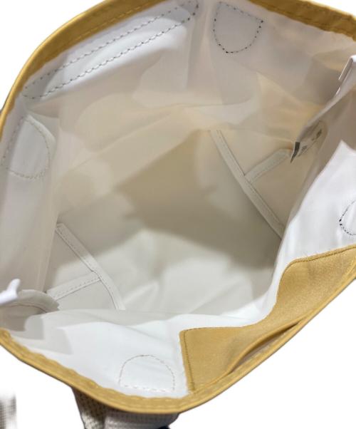 LONGCHAMP（ロンシャン）LONGCHAMP (ロンシャン) リプレイトップハンドルバッグ イエローの古着・服飾アイテム