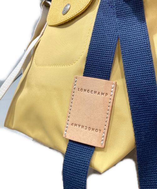 LONGCHAMP（ロンシャン）LONGCHAMP (ロンシャン) リプレイトップハンドルバッグ イエローの古着・服飾アイテム