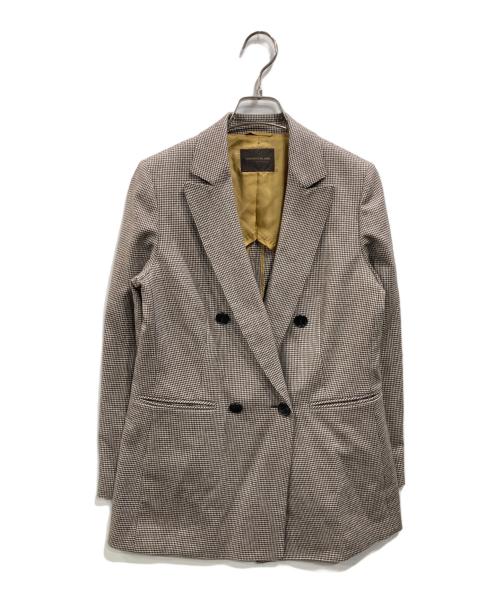 TOMORROW LAND collection（トゥモローランドコレクション）TOMORROW LAND collection (トゥモローランドコレクション) ウールストレッチシェファード ダブルブレストジャケット グレー サイズ:36の古着・服飾アイテム