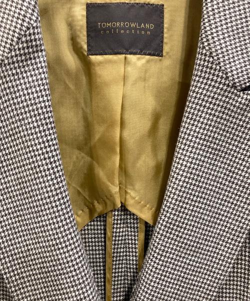 TOMORROW LAND collection（トゥモローランドコレクション）TOMORROW LAND collection (トゥモローランドコレクション) ウールストレッチシェファード ダブルブレストジャケット グレー サイズ:36の古着・服飾アイテム