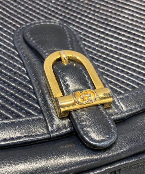 GUCCI（グッチ）GUCCI (グッチ) ショルダーバッグ ネイビーの古着・服飾アイテム