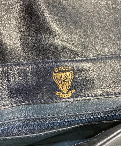 GUCCI（グッチ）GUCCI (グッチ) ショルダーバッグ ネイビーの古着・服飾アイテム
