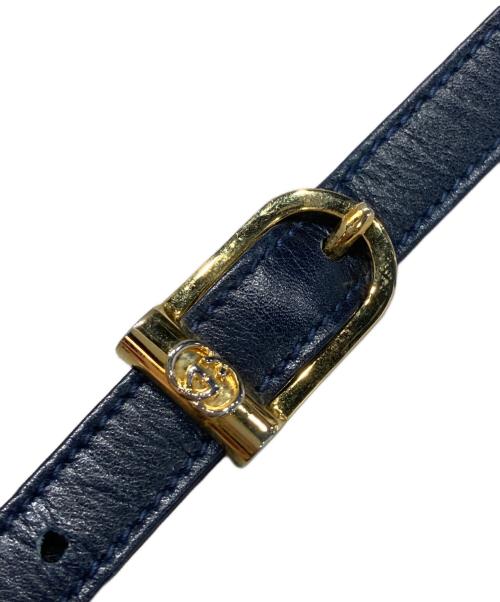GUCCI（グッチ）GUCCI (グッチ) ショルダーバッグ ネイビーの古着・服飾アイテム