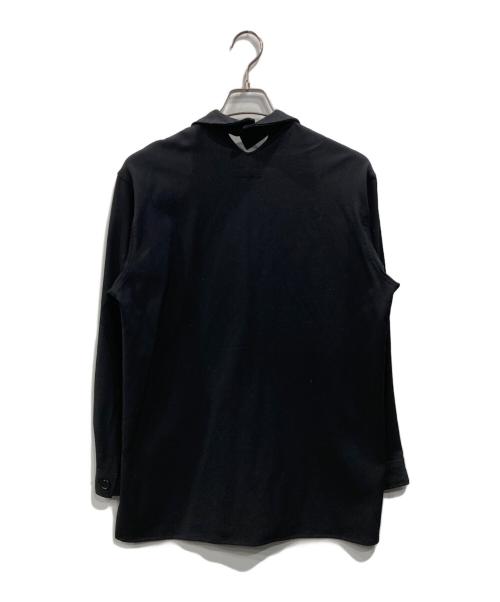Y's（ワイズ）Y's (ワイズ) 比翼シャツ ブラック サイズ:不明の古着・服飾アイテム
