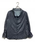 UNITED ARROWS TOKYOユナイテッドアローズトウキョウ）の古着「フリルカラーフレアスリーブ ブラウス」｜ネイビー