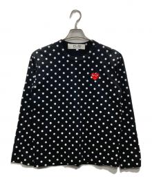 PLAY COMME des GARCONS（プレイコムデギャルソン）の古着「Polka Dot L/S T-shirt」｜ブラック