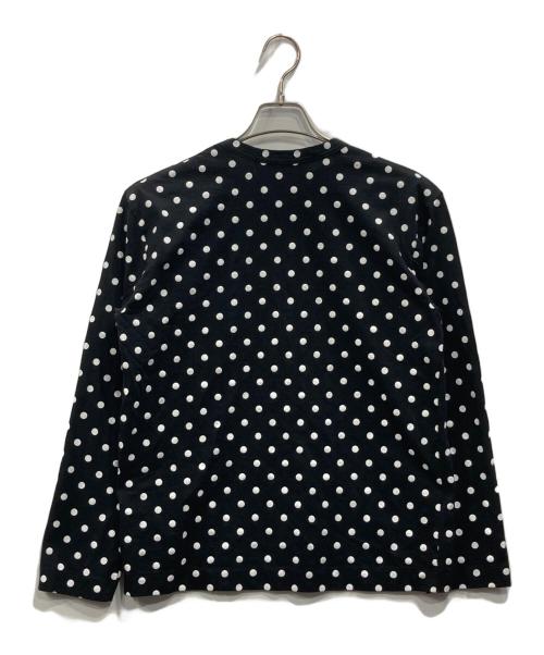 PLAY COMME des GARCONS（プレイコムデギャルソン）PLAY COMME des GARCONS (プレイコムデギャルソン) Polka Dot L/S T-shirt ブラック サイズ:Mの古着・服飾アイテム