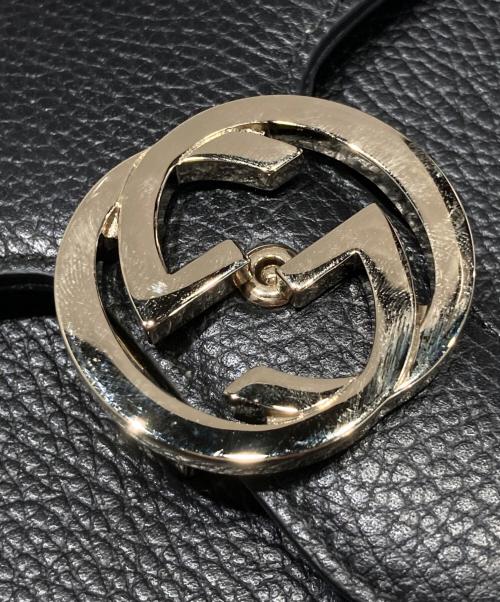 GUCCI（グッチ）GUCCI (グッチ) インターロッキングG ショルダーバッグ ブラック サイズ:-の古着・服飾アイテム