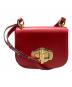 PRADA（プラダ）の古着「Saddle Shoulder Bag」｜レッド