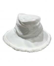 PRADA（プラダ）の古着「ドリルハット」｜ホワイト