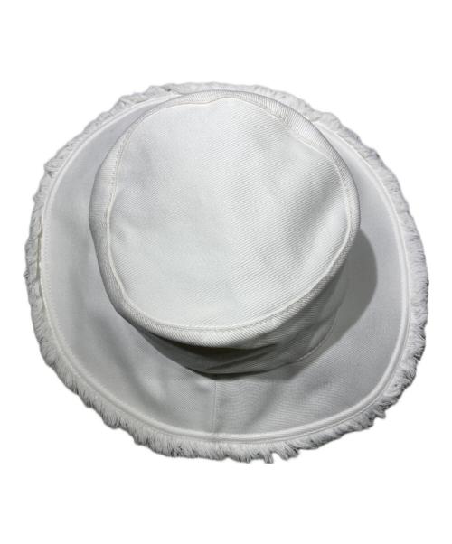 PRADA（プラダ）PRADA (プラダ) ドリルハット ホワイト サイズ:-の古着・服飾アイテム