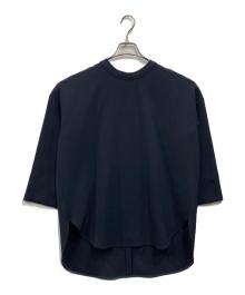 JOURNAL STANDARD（ジャーナルスタンダード）の古着「ダブルクロスシャツテールブラウス」｜ネイビー