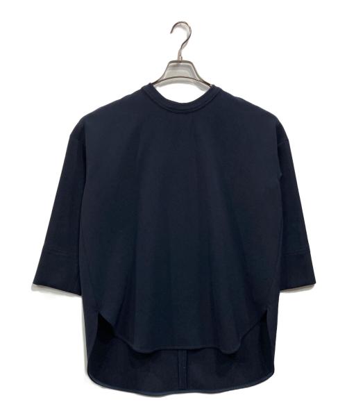 JOURNAL STANDARD（ジャーナルスタンダード）JOURNAL STANDARD (ジャーナルスタンダード) ダブルクロスシャツテールブラウス ネイビー サイズ:Freeの古着・服飾アイテム