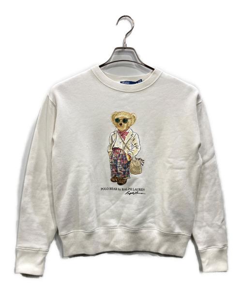 POLO RALPH LAUREN（ポロ・ラルフローレン）POLO RALPH LAUREN (ポロ・ラルフローレン) ポロベアスウェット ホワイト サイズ:Mの古着・服飾アイテム