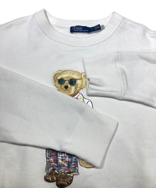 POLO RALPH LAUREN（ポロ・ラルフローレン）POLO RALPH LAUREN (ポロ・ラルフローレン) ポロベアスウェット ホワイト サイズ:Mの古着・服飾アイテム
