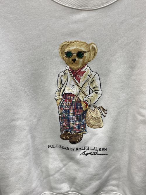 POLO RALPH LAUREN（ポロ・ラルフローレン）POLO RALPH LAUREN (ポロ・ラルフローレン) ポロベアスウェット ホワイト サイズ:Mの古着・服飾アイテム