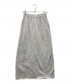 SLOBE IENAスローブ イエナ）の古着「アイロニング グリッタースウェットロングスカート」｜グレー
