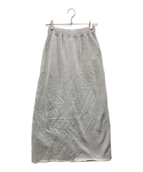 SLOBE IENA（スローブ イエナ）SLOBE IENA (スローブ イエナ) アイロニング グリッタースウェットロングスカート グレー サイズ:Free 未使用品の古着・服飾アイテム
