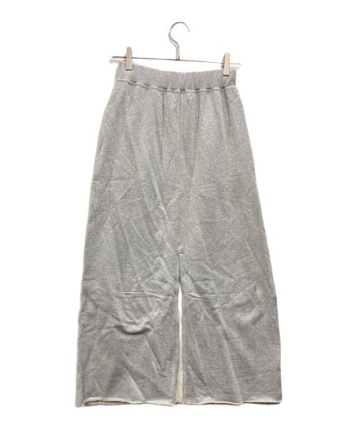 SLOBE IENA（スローブ イエナ）SLOBE IENA (スローブ イエナ) アイロニング グリッタースウェットロングスカート グレー サイズ:Free 未使用品の古着・服飾アイテム