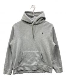 POLO RALPH LAUREN（ポロ・ラルフローレン）の古着「ロゴ刺繍パーカー」｜グレー