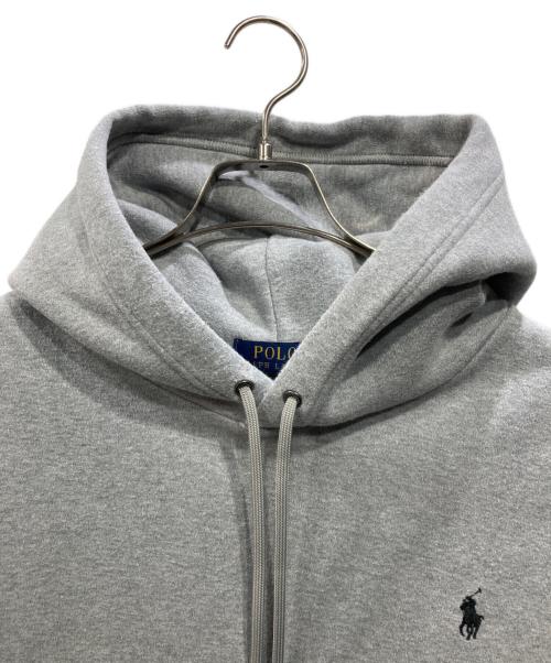 POLO RALPH LAUREN（ポロ・ラルフローレン）POLO RALPH LAUREN (ポロ・ラルフローレン) ロゴ刺繍パーカー グレー サイズ:XLの古着・服飾アイテム