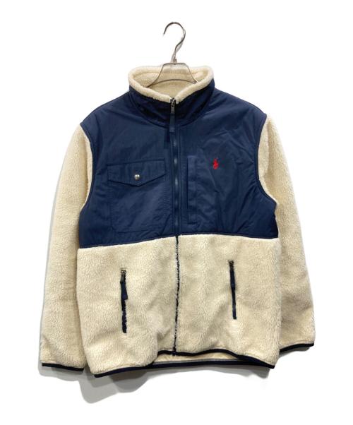 POLO RALPH LAUREN（ポロ・ラルフローレン）POLO RALPH LAUREN (ポロ・ラルフローレン) フリースジャケット アイボリー サイズ:Lの古着・服飾アイテム
