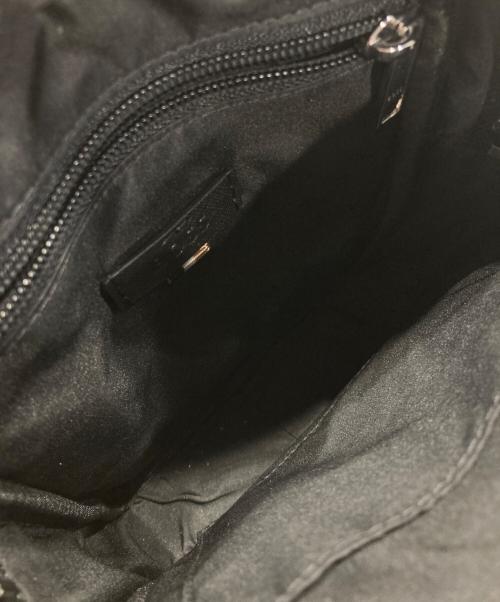 BOSS（ボス）BOSS (ボス) レポーターバッグ シグネチャーストライプ＆ロゴディテール ブラックの古着・服飾アイテム