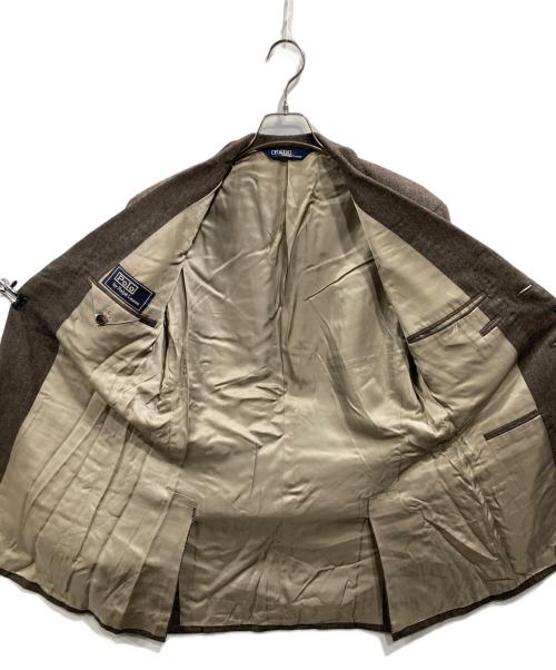 POLO RALPH LAUREN（ポロ・ラルフローレン）POLO RALPH LAUREN (ポロ・ラルフローレン) ウール3Bセットアップ ブラウン サイズ:C94-W82-T175 A6の古着・服飾アイテム