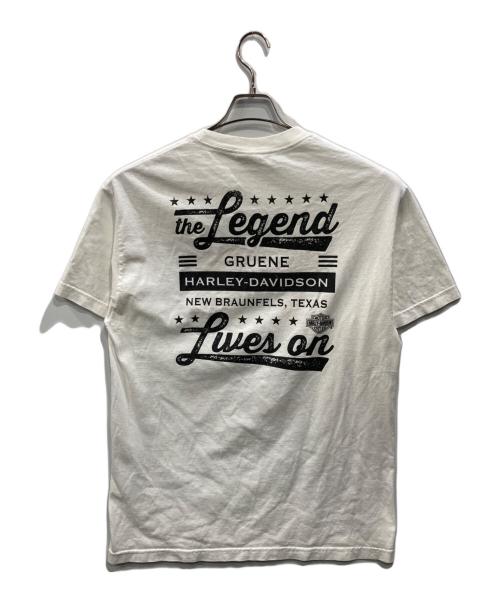HARLEY-DAVIDSON（ハーレーダビッドソン）HARLEY-DAVIDSON (ハーレーダビッドソン) プリントTシャツ ホワイト サイズ:Lの古着・服飾アイテム