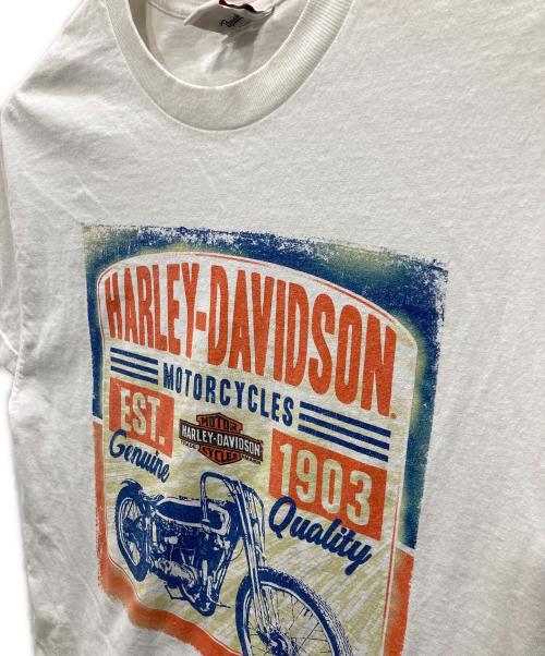 HARLEY-DAVIDSON（ハーレーダビッドソン）HARLEY-DAVIDSON (ハーレーダビッドソン) プリントTシャツ ホワイト サイズ:Lの古着・服飾アイテム