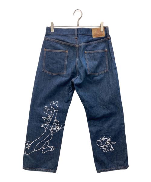 X-LARGE（エクストララージ）X-LARGE (エクストララージ) コラボデニムパンツ インディゴ サイズ:SIZE 81cm (W32)の古着・服飾アイテム