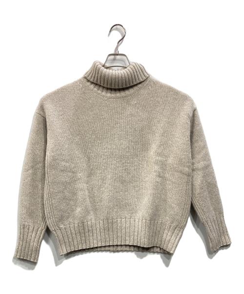 MACPHEE（マカフィー）MACPHEE (マカフィー) ラムカシミヤ タートルネックプルオーバー ベージュ サイズ:S 未使用品の古着・服飾アイテム