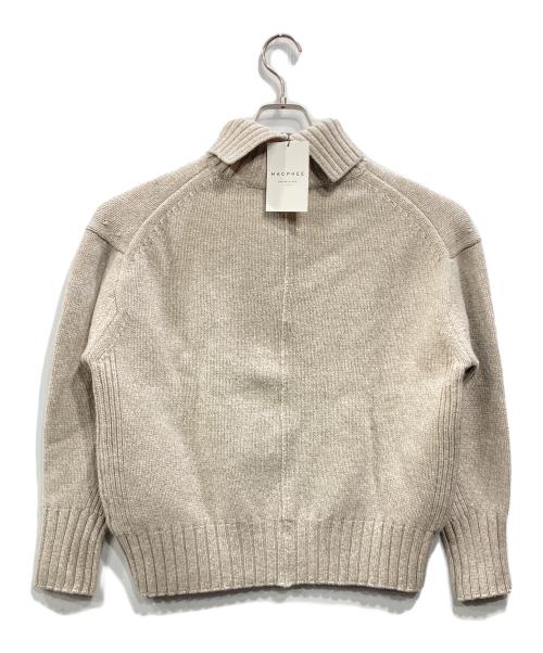 MACPHEE（マカフィー）MACPHEE (マカフィー) ラムカシミヤ タートルネックプルオーバー ベージュ サイズ:S 未使用品の古着・服飾アイテム