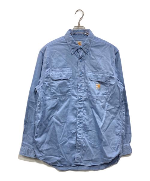 CarHartt（カーハート）CarHartt (カーハート) ワークシャツ ブルー サイズ:Lの古着・服飾アイテム