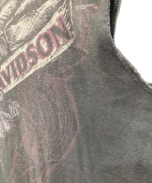 HARLEY-DAVIDSON（ハーレーダビッドソン）HARLEY-DAVIDSON (ハーレーダビッドソン) ノースリーブカットソー チャコールグレー サイズ:XLの古着・服飾アイテム