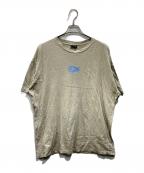 stussyステューシー）の古着「プリントTシャツ」｜カーキ