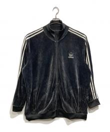 adidas Originals（アディダスオリジナル）の古着「ベロアトラックジャケット」｜ブラック