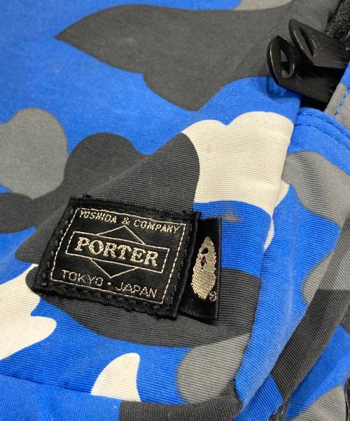 PORTER（ポーター）PORTER (ポーター) A BATHING APE (ア ベイシング エイプ) カモ柄デイパック ブルー サイズ:-の古着・服飾アイテム