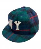 WOOLRICH×EBBETS FIELD FLANNELSウールリッチ×エベッツフィールドフランネルズ）の古着「キャップ」｜グリーン