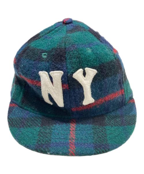 WOOLRICH（ウールリッチ）WOOLRICH (ウールリッチ) EBBETS FIELD FLANNELS (エベッツフィールドフランネルズ) キャップ グリーン サイズ:7　3/8の古着・服飾アイテム