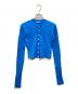 AURALEE（オーラリー）の古着「SUPER HIGH GAUGE SHEER RIB CARDIGAN」｜ブルー