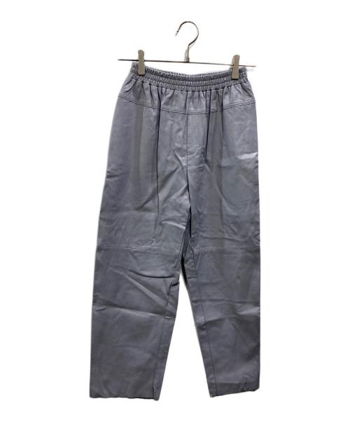 machatt（マチャット）machatt (マチャット) フェイクレザーテーパードパンツ グレー サイズ:FREEの古着・服飾アイテム