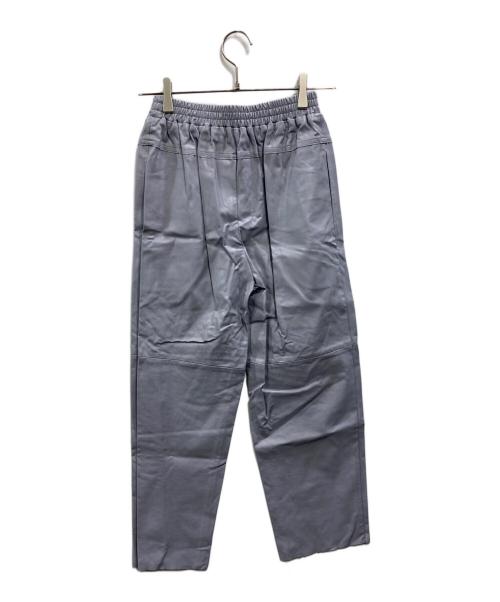 machatt（マチャット）machatt (マチャット) フェイクレザーテーパードパンツ グレー サイズ:FREEの古着・服飾アイテム