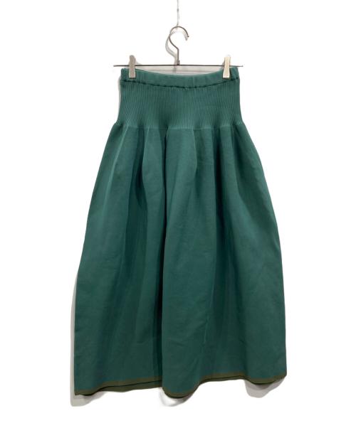 machatt（マチャット）machatt (マチャット) ホールガーメントスカート グリーン サイズ:FREEの古着・服飾アイテム