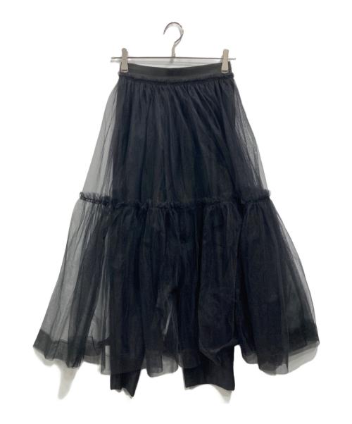 machatt（マチャット）machatt (マチャット) チュールスカートパンツ ブラック サイズ:Fの古着・服飾アイテム