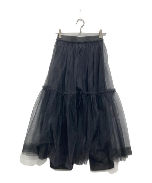 machatt（マチャット）machatt (マチャット) チュールスカートパンツ ブラック サイズ:Fの古着・服飾アイテム