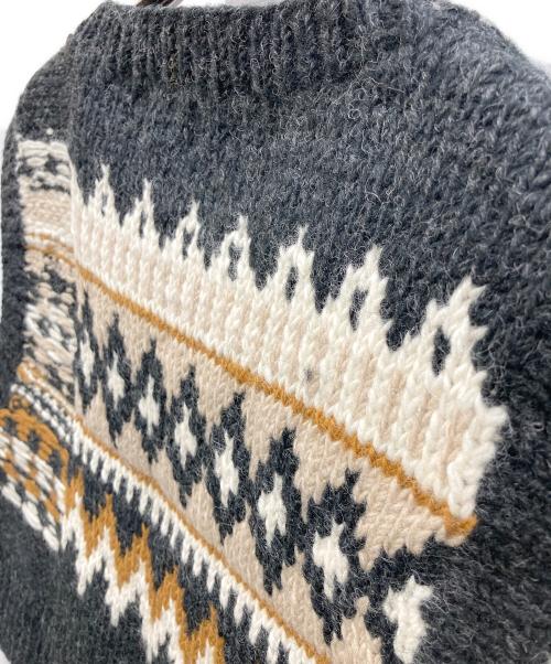 machatt（マチャット）machatt (マチャット) ノルディック柄ニットベスト ダークグレー サイズ:Freeの古着・服飾アイテム